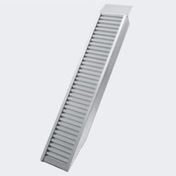 Helloshop26 - Rampa di carico pieghevole multiuso in alluminio con binario di collisione 161 cm fino a 2025 kg grigio