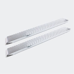 Helloshop26 - Set di 2 rampe di carico binario di collisione in acciaio zincato 160 x 22,5 cm fino a 400 kg grigio
