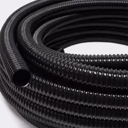Vi offriamo un tubo per laghetto a spirale. Questo tubo nero opaco è molto flessibile e si adatta perfettamente al collegamen ...