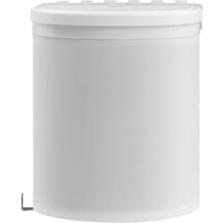 Pattumiera da cucina in plastica da incasso 12 litri bianca