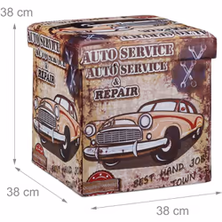 Questo sgabello è un accessorio ideale per organizzare e riporre diversi oggetti: come coperte, giocattoli e riviste. Crea or ...