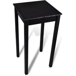 Tavolo alto da bistrot nero mdf 107 cm