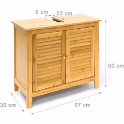 Questo mobile sottolavabo affascina con la sua bellezza naturale ed è un accessorio decorativo per il tuo bagno, poiché le an ...