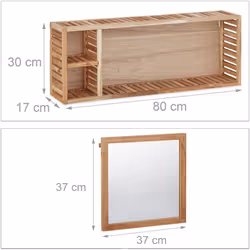 Questo mobile per il bagno è molto pratico perché combina sia uno specchio scorrevole che vari vani portaoggetti per i vostri ...