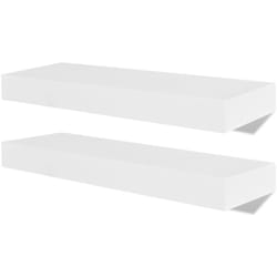 Scaffale per mobile di design a parete 4 pezzi Bianco 40 cm