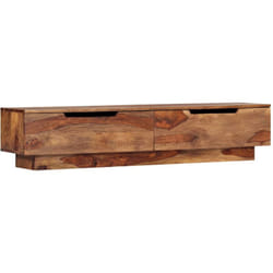 Helloshop26 - Mobile tv tv buffet dal design pratico 145 cm in legno massello di sheesham