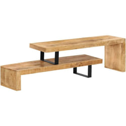 Helloshop26 - Mobile tv tv buffet dal design pratico in legno massello di mango