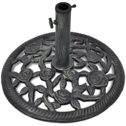 Helloshop26 - Base per ombrellone in ghisa base 35/38/48 mm 12 kg 48 cm nera