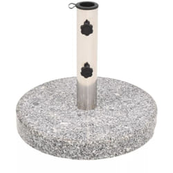 Base base per ombrellone in granito, base tonda in tubo di acciaio inox 22 kg