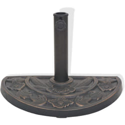 Base per ombrellone in resina semicerchio diametro 38 e 48 mm bronzo 9 kg