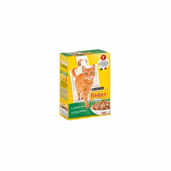 FRISKIES ADULT CON CONIGLIO, POLLO E VERDURE AGGIUNTE Alimento completo per gatti adulti Con coniglio, pollo e verdure aggiun ...