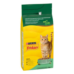 Friskies Adult con un gustoso mix di Coniglio e Pollo e con Verdure in confezione da 2kg