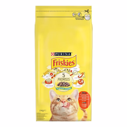 Friskies 12590463 cibo secco per gatti 2 kg Adulto Manzo, Pollo, Vegetale - Vista aggiuntiva 2
