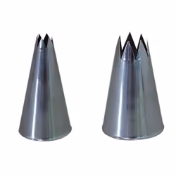 de Buyer 211217N, Beccuccio decorativo per pasticceria, Sac à poche, Acciaio inox, Acciaio inox, 1,1 cm, 53 mm