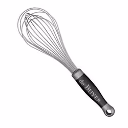 de Buyer 030261030, Frusta con sfera, Nero, Acciaio inox, Polipropilene (PP), Acciaio inox, Polipropilene, Foro di sospension ...