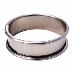de Buyer 3091.10N, Anello per torta, Rotondo, Acciaio inox, Acciaio inox, Francia, 100 mm