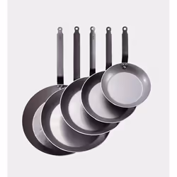 de Buyer Carbone Plus, Pentola multiuso, Metallico, Caldaie, Ceramica, Gas, Alogena, Induzione, Piastra sigillata, 26 cm