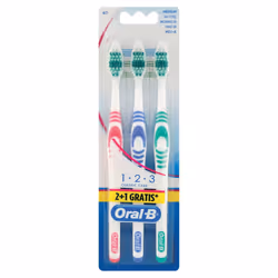 Oral-B 123 Classic Care 40 Setole Medie per Pulizia Dentale 3 Spazzolini - Vista aggiuntiva 7