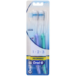 Oral-B 1-2-3 Indicator Medio 2 pz Spazzolino da denti