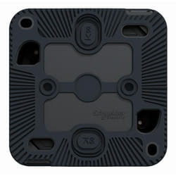 Schneider Electric - Pulsante da superficie schneider Mureva Styl - IP55 - IK08 - connessione automatica - grigio - MUR35021