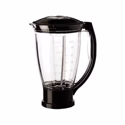 Moulinex XF634BB1, Ciotola per frullatore, Nero, Trasparente, 1,5 L, QA40/QB40/QA50/QB50/QA60/QB60/QA70