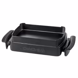 Tefal XA7228, Piatto, Nero, Alluminio, 1,6 kg, 430 mm, 225 mm