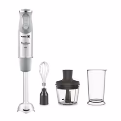Moulinex Quickchef, Frullatore ad immersione, 0,8 L, Funzione PULSE, 1000 W, Grigio, Acciaio inox