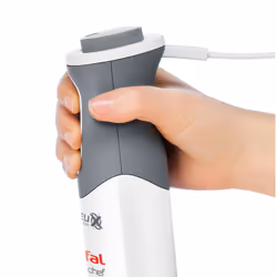 Tefal Optichef HB6431 0,8 L Frullatore ad immersione 800 W Quarzo metallizzato, Bianco