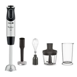 Moulinex Quickchef Frullatore ad immersione 1000 W Nero, Acciaio inox