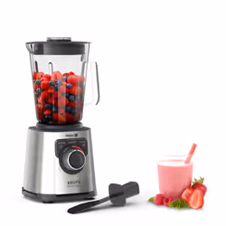 Krups Perfectmix+ , Frullatore per cottura, 2 L, Funzione pulsante, Tritaghiaccio, 1200 W, Acciaio inox