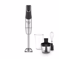 Moulinex InfinyForce Pro, Frullatore ad immersione, 0,8 L, 1200 W, Nero, Titanio