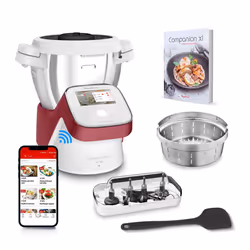 Moulinex i-Companion Touch XL HF934510, 4,5 L, 150 °C, 16000 Giri/min, 30 °C, 120 min, Rosso, Bianco