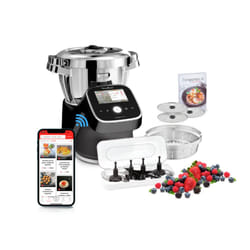 Moulinex I-Companion Touch Pro HF93D810 robot da cucina 1550 W 4,5 L Nero, Acciaio inox