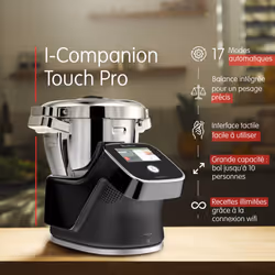Moulinex I-Companion Touch Pro HF93D810 robot da cucina 1550 W 4,5 L Nero, Acciaio inox - Vista aggiuntiva 2