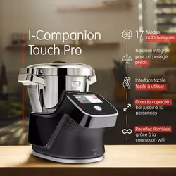 Moulinex I-Companion Touch Pro HF93D810 robot da cucina 1550 W 4,5 L Nero, Acciaio inox - Vista aggiuntiva 4