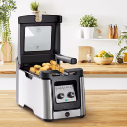 Tefal Clear Duo FR600D Singolo 0,65 L Indipendente 2000 W Friggitrice Nero, Acciaio inox - Vista aggiuntiva 6