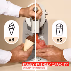Moulinex Freezi, Gelatiera e Macchina per Bevande Ghiacciate 16-in-1, Golosità Ghiacciate all'Istante - Vista aggiuntiva 6
