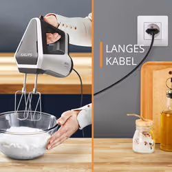 Krups 3MIX 6000 Sbattitore manuale 600 W Grigio, Bianco - Vista aggiuntiva 5