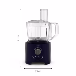 Moulinex FP242810 robot da cucina 800 W 2,4 L Nero, Trasparente - Vista aggiuntiva 4