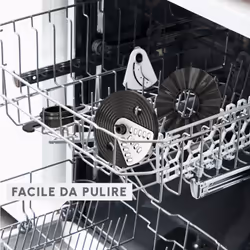 Moulinex FP242810 robot da cucina 800 W 2,4 L Nero, Trasparente - Vista aggiuntiva 5
