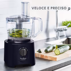 Moulinex FP242810 robot da cucina 800 W 2,4 L Nero, Trasparente - Vista aggiuntiva 7