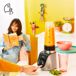 Tefal Blend Up BL190AF0 frullatore 0,85 L Frullatore da tavolo 1000 W Beige, Nero, Trasparente - Vista aggiuntiva 6