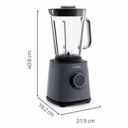 Moulinex PerfectMix Essential Frullatore ad alta velocità, 1200 W, tecnologia con lame Powelix LM771BF0