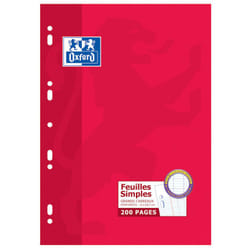 Oxford 100105679 quaderno per scrivere A4 Rosso