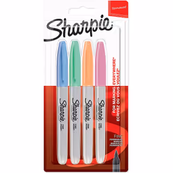 Sharpie 2065402, Blu, Verde, Arancione, Rosa, Fibre tip, Fine, 1 mm, AP, Ceramica, Tessuto, Pelle, Carta, Plastica