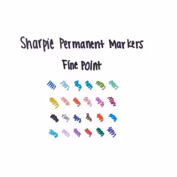 Sharpie Fine evidenziatore 24 pz Punta sottile Nero - Vista aggiuntiva 6