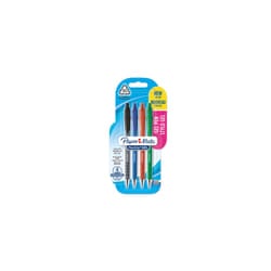 Papermate FlexGrip Gel Penna in gel retrattile Medio Nero, Blu, Verde, Rosso 4 pz