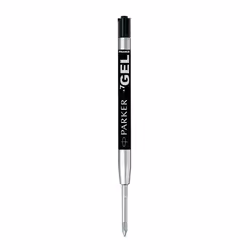 Parker Quinkflow, Nero, Medio, Nero, Argento, Penna in gel, 2 pz