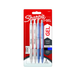 Sharpie 2162647 penna gel Penna in gel retrattile Nero, Blu, Cotton pearl 4 pz