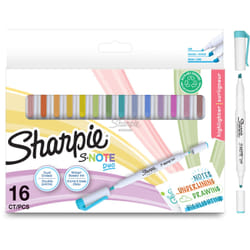 Sharpie 2182115 evidenziatore 16 pz Blu, Marrone, Verde, Arancione, Rosa, Viola, Giallo